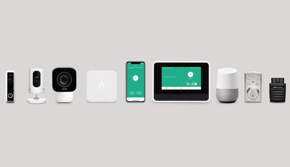 Vivint home security product line in Aubrun
